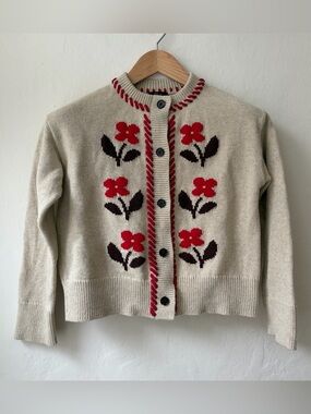 rails mavie cardigan in carmine floral